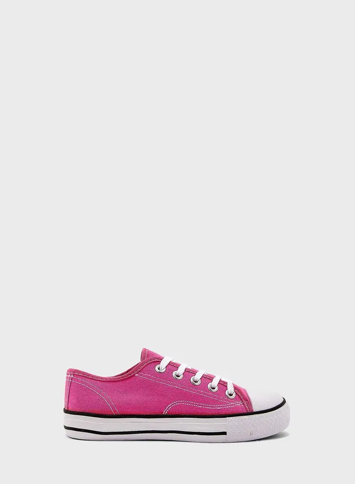 Low Cut Canvas Lace