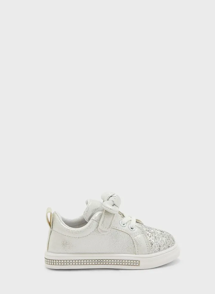 Kids Velcro Glitter Sneaker