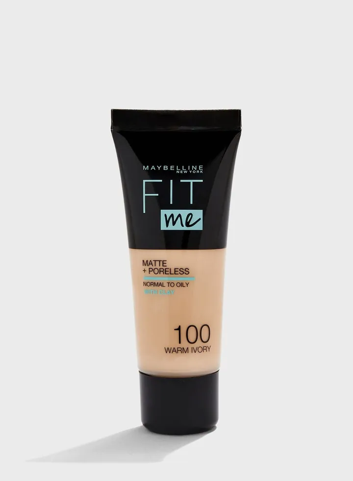 Fit Me Matte & Poreless Foundation - 100 Warm Ivory