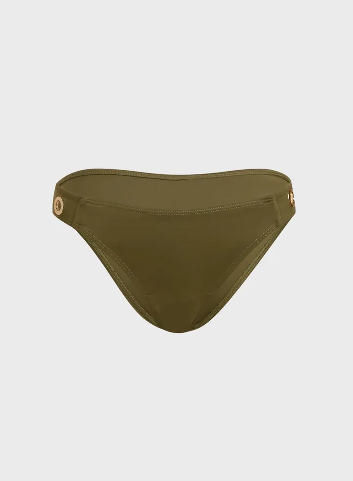 Eyelet Low Rise Bikini Bottom