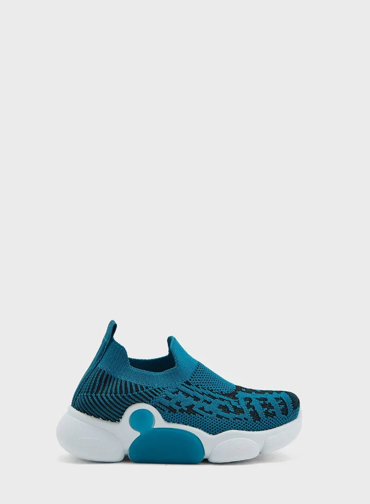 Patterned Knit Casual Slip On'S