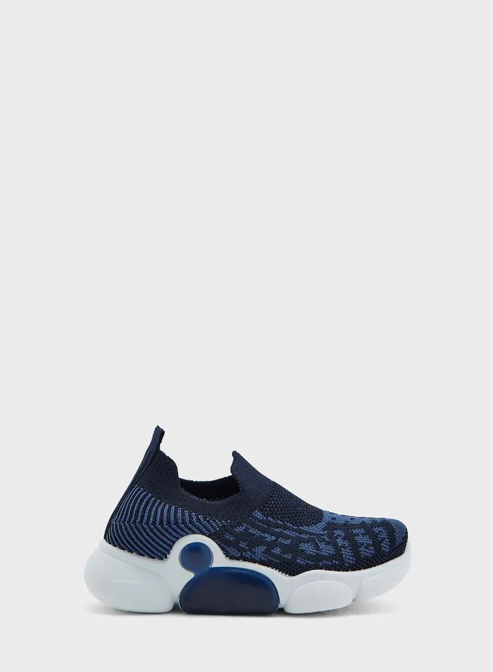 Patterned Knit Casual Slip On'S