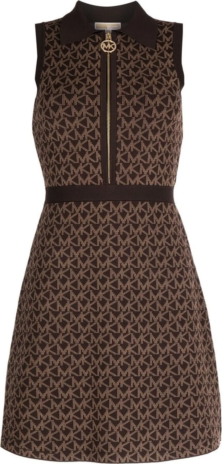 Intarsia-Knit Monogram Dress