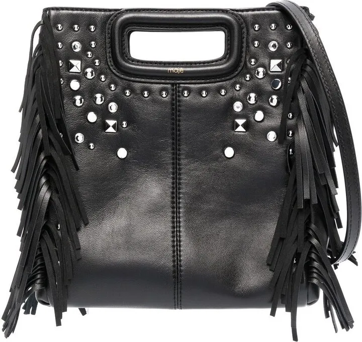 stud-embellished M tote bag