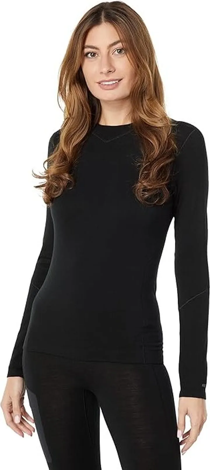 Arc'teryx Rho Wool Long Sleeve Crew (Black) Women's Clothing