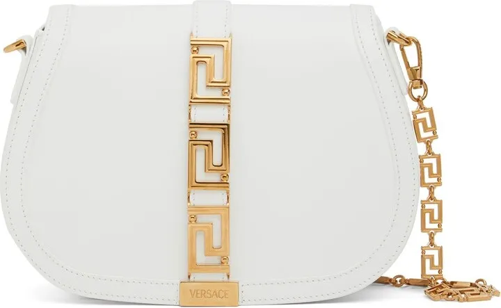 Large Greca Goddess leather bag