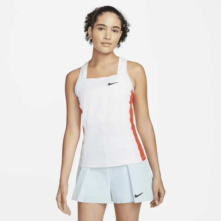 Nike Women's Court Dri-FIT Slam Tennis Tank Top in White