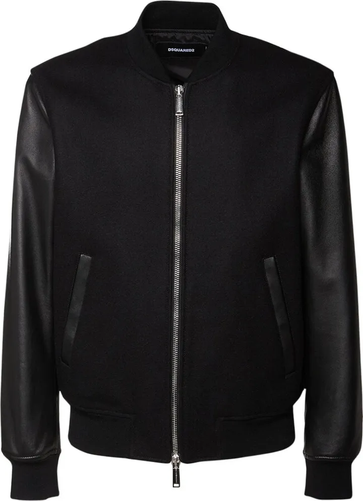 Ibra wool blend bomber jacket