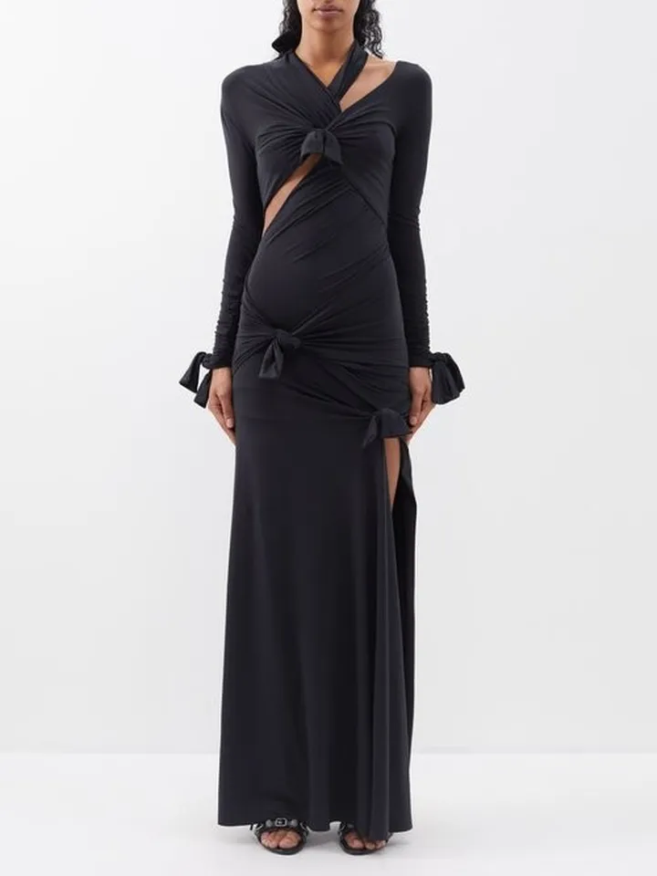 Knotted Jersey Gown