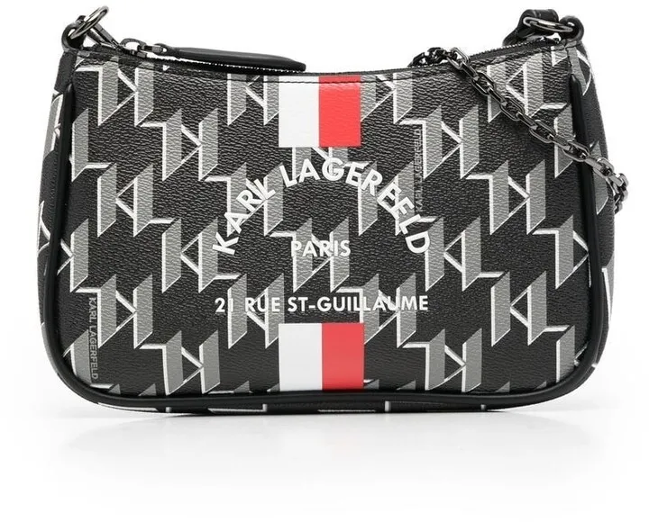 Monogram-Print Shoulder Bag