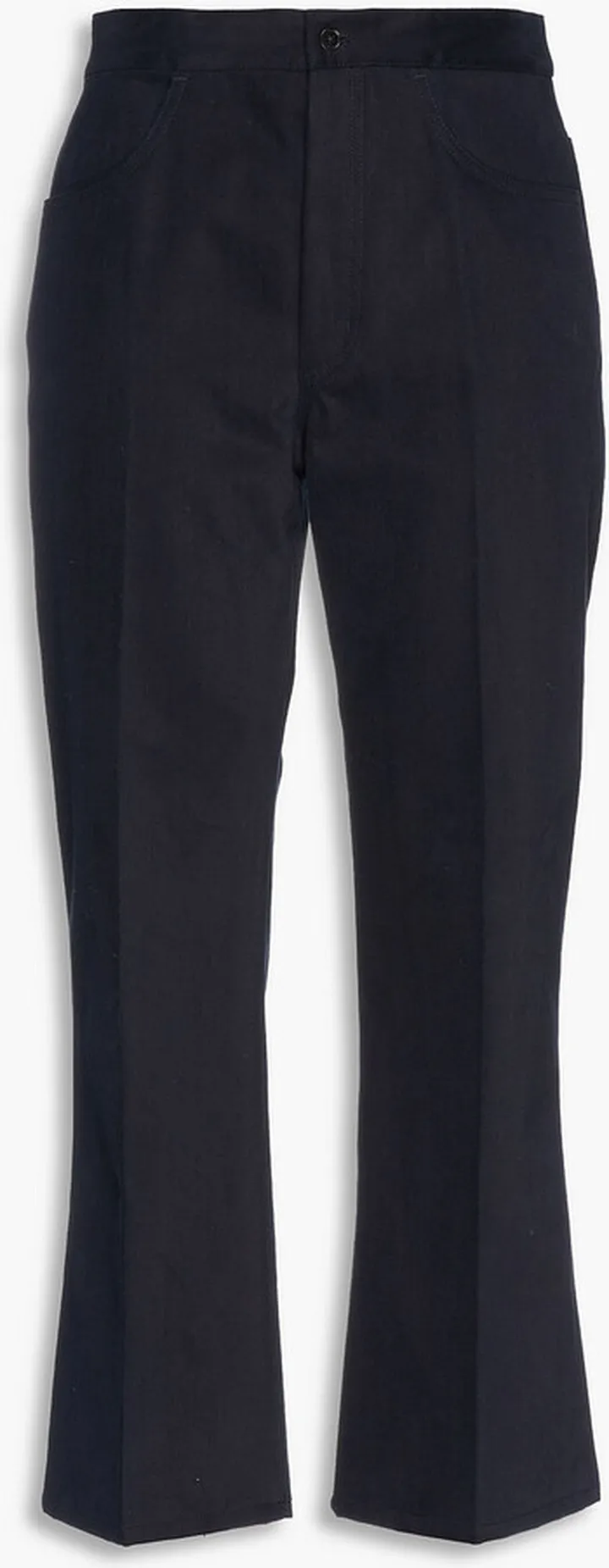 Lenhard washed cotton-twill kick-flare pants