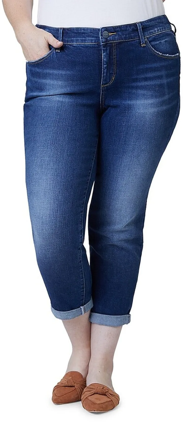 Mid-Rise Boyfriend Ankle Jeans