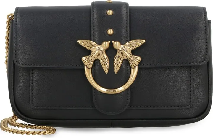 Love Pocket Simply Leather Mini Crossbody Bag