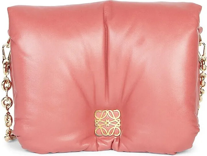 Goya Padded Leather Shoulder Bag