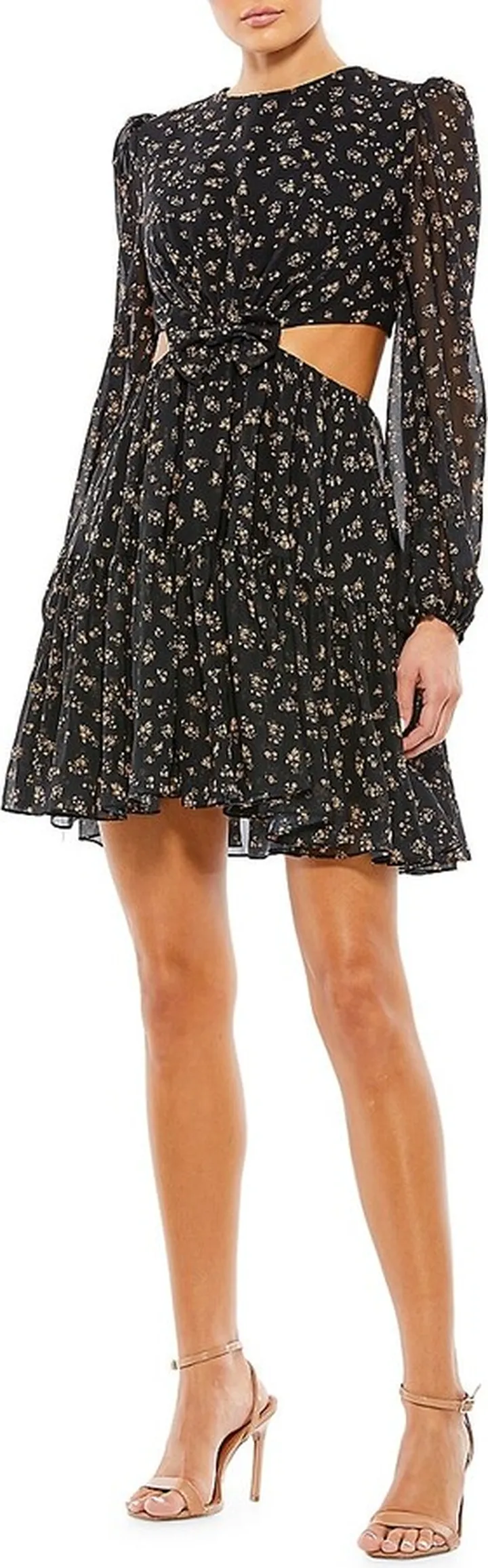 Floral Cutout Mini Dress