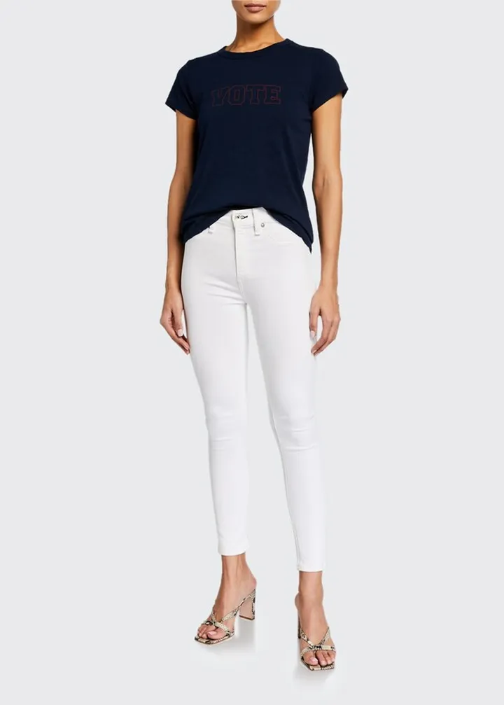 Nina High-Rise Ankle Skinny Jeans