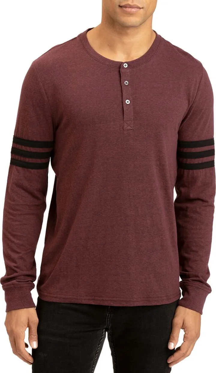 Dewey Stripe Long Sleeve Henley