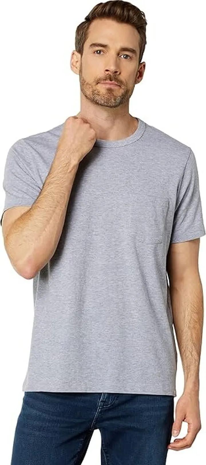 Madewell Allday Pocket Tee (New Heather Grey) Men's Clothing