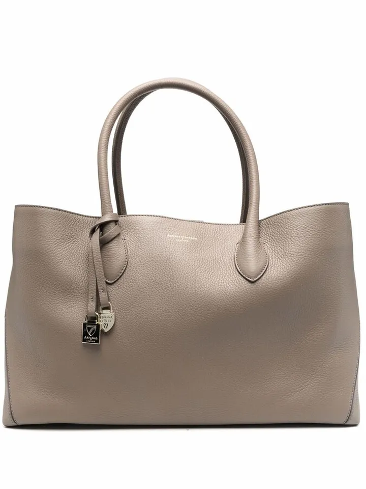 London pebbled-effect tote bag