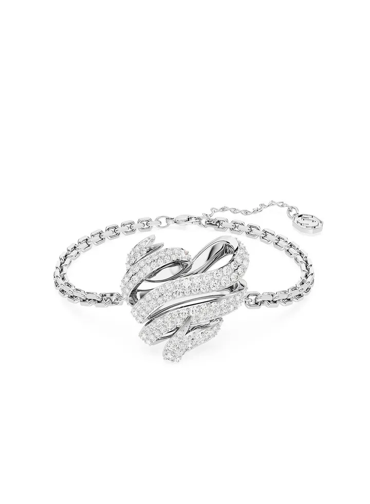 Volta Rhodium Plated Heart Bracelet