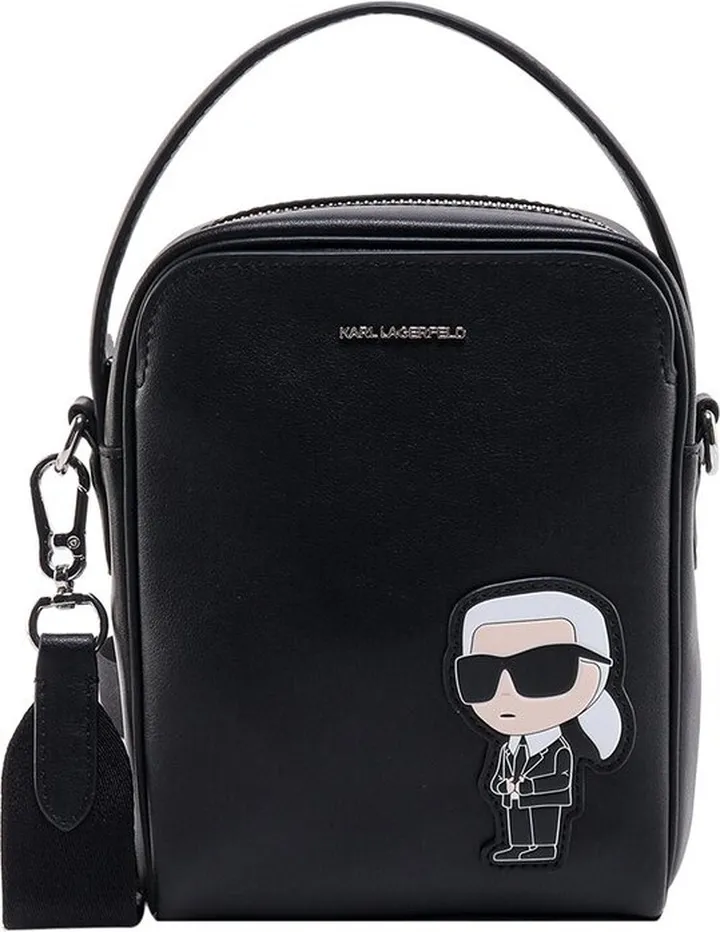 Karl Lagerfeld Logo Plaque Zip-Up Tote Bag