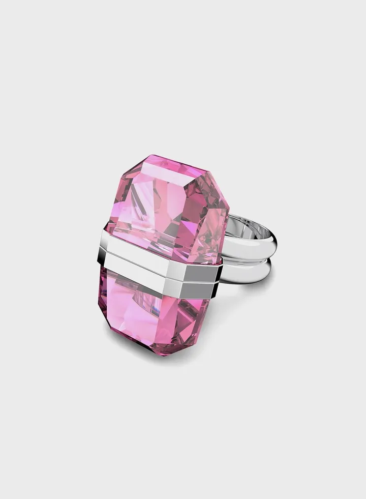 Lucent Rhodium Plated Elevation Rings