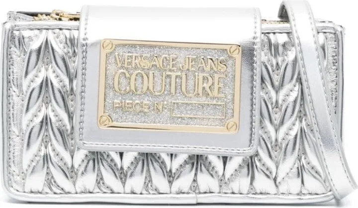 Embossed-Design Crossbody Bag