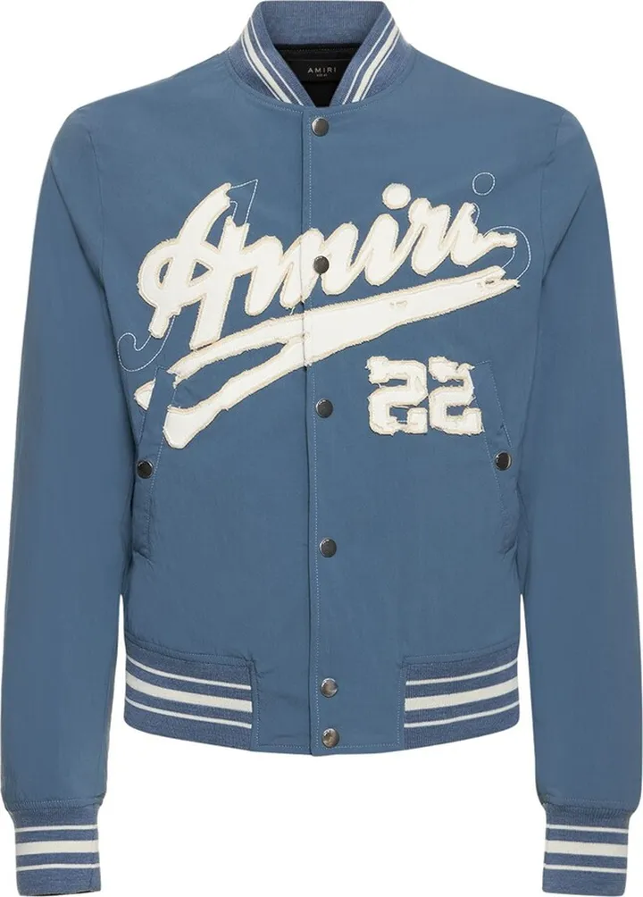 Shrunken cotton bomber jacket