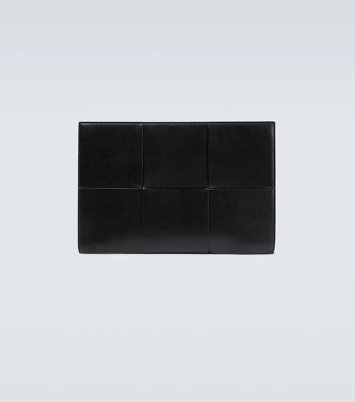 Arco Intreccio leather portfolio bag