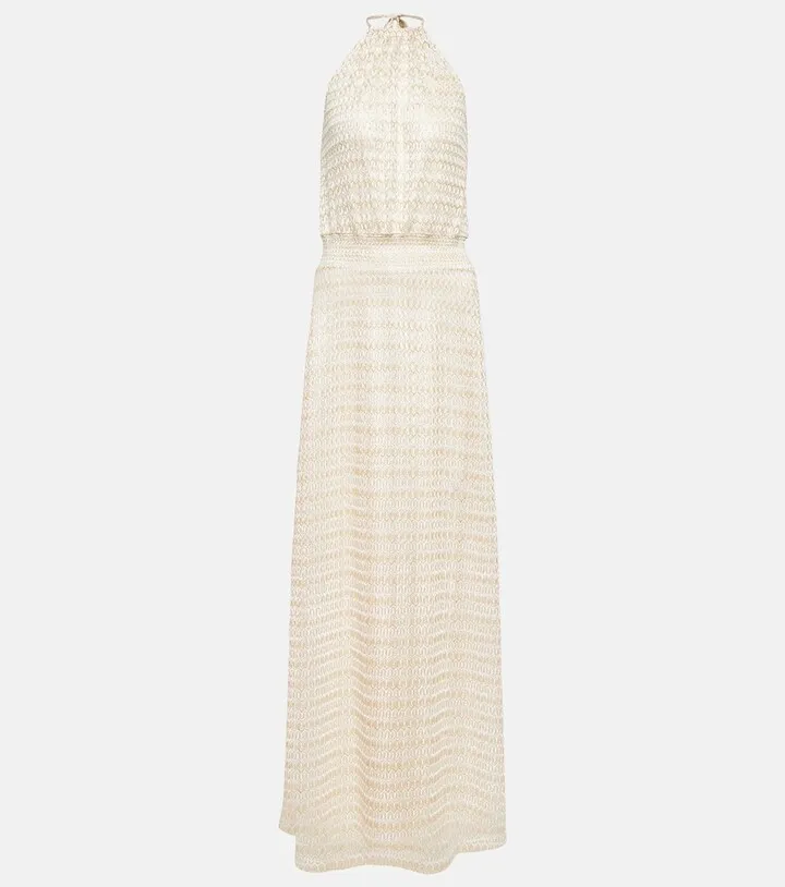 Maisie halterneck maxi dress