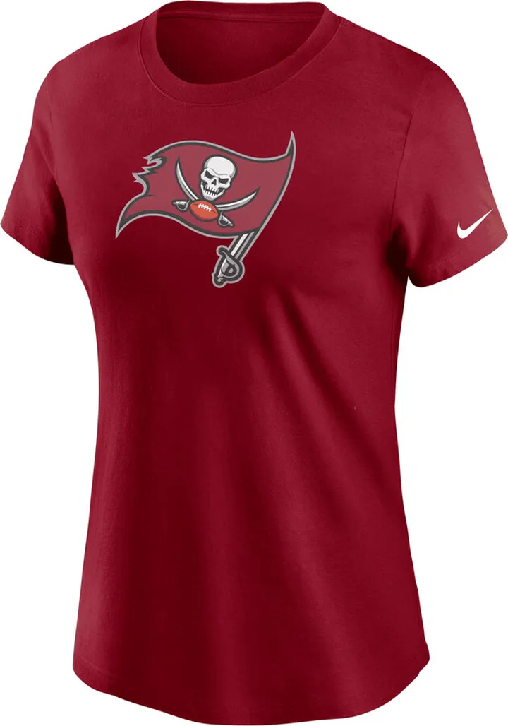 Nike Women's Logo Essential (NFL Tampa Bay Buccaneers) T-Shirt in Red