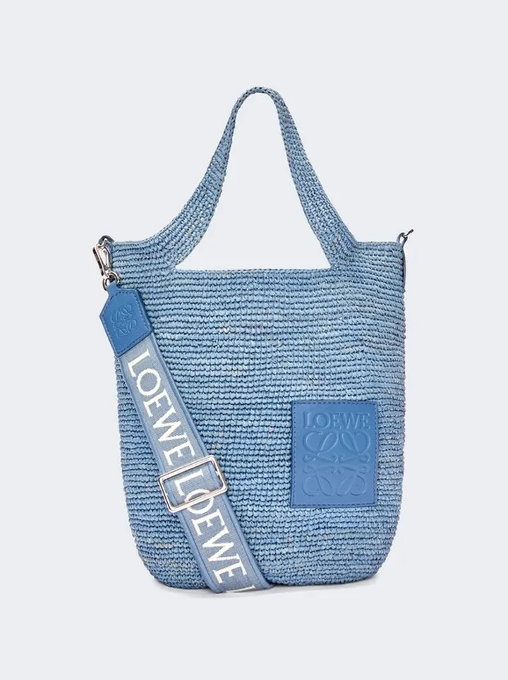 X Paula's Ibiza Mini Split Bag Denim Blue