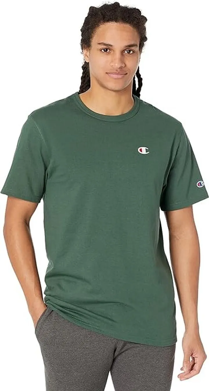 Champion Heritage Short Sleeve Tee (Dark Green) Men's Clothing
