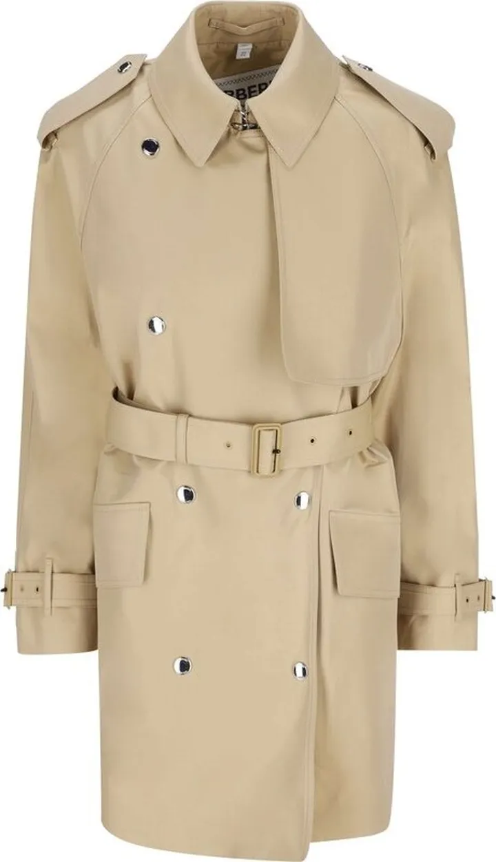 Burberry Belted Gabardine Trench Coat