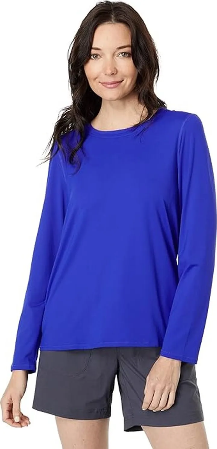 L.L.Bean Sunsmart UPF 50+ Sun Shirt (Cobalt) Women's Clothing
