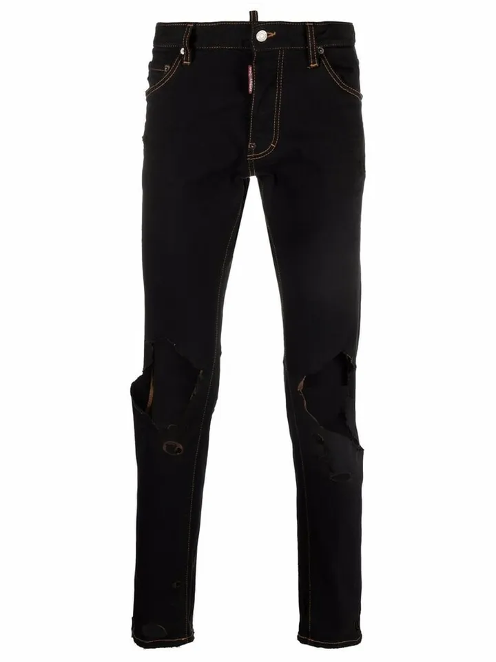 Distressed-Effect Jeans