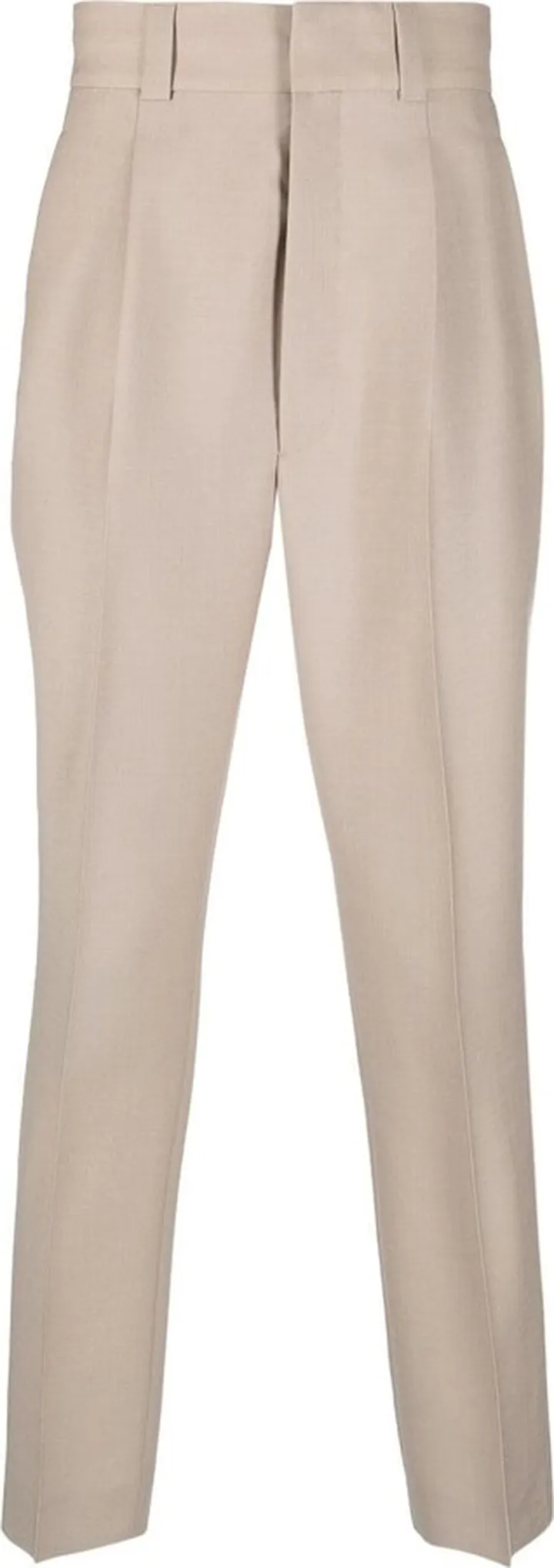 Pleated Tapered-Leg Trousers