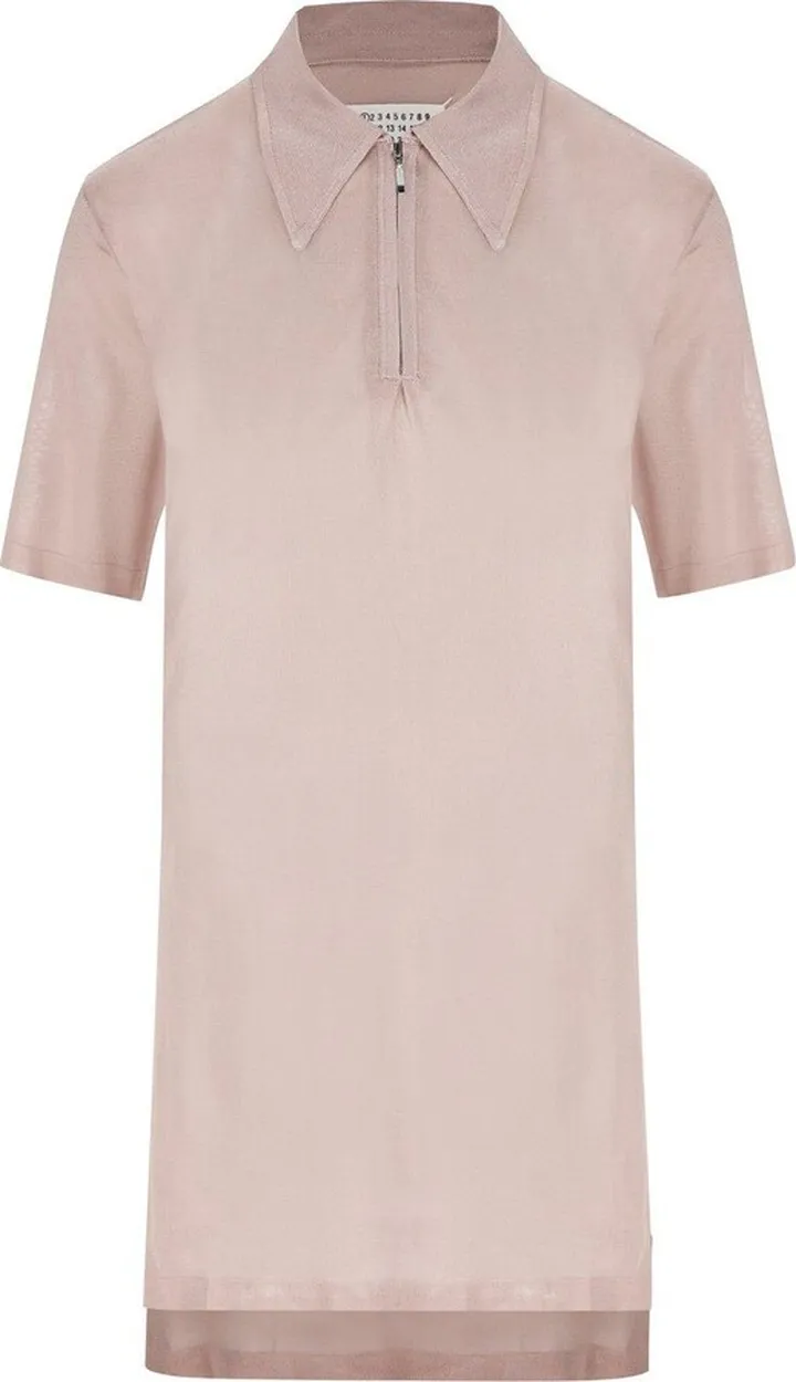 Asymmetric Hem Polo Shirt