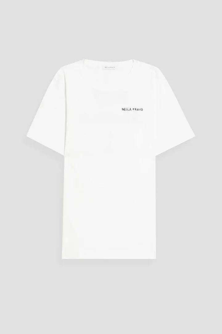 Printed cotton-jersey t-shirt