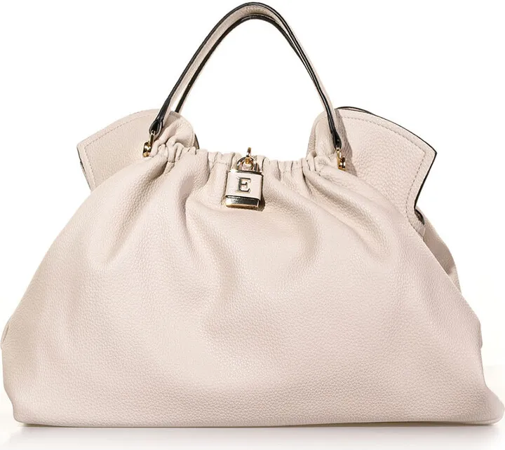 Octavia Curled Small Tote Bag With Shoulder Strap