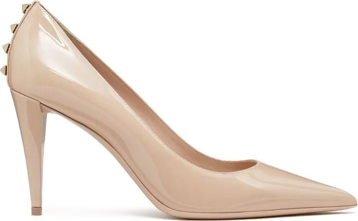 Stud-Detail Pointed-Toe Pumps