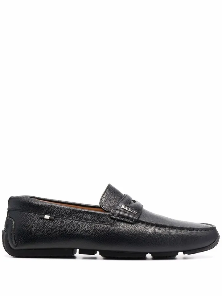 Pavel pebbled penny loafers