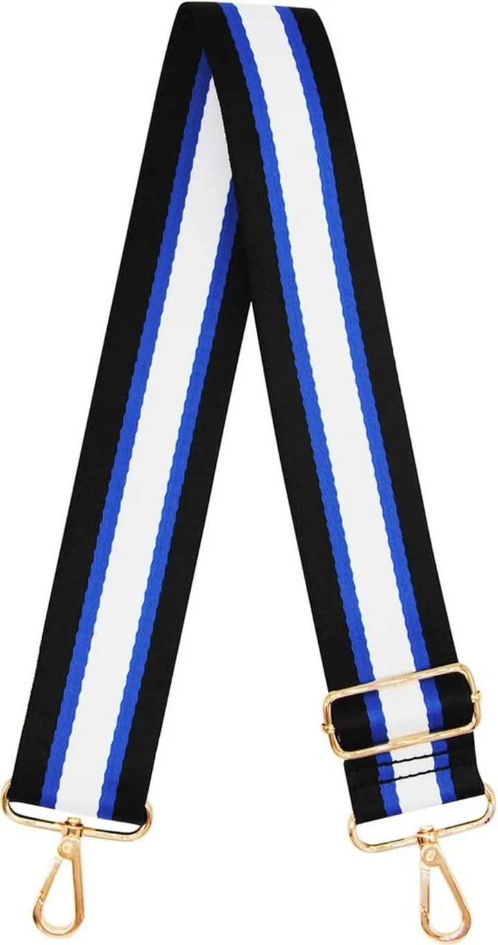 Johnny Loves Rosie - Luxe Blue Stripe Bag Strap