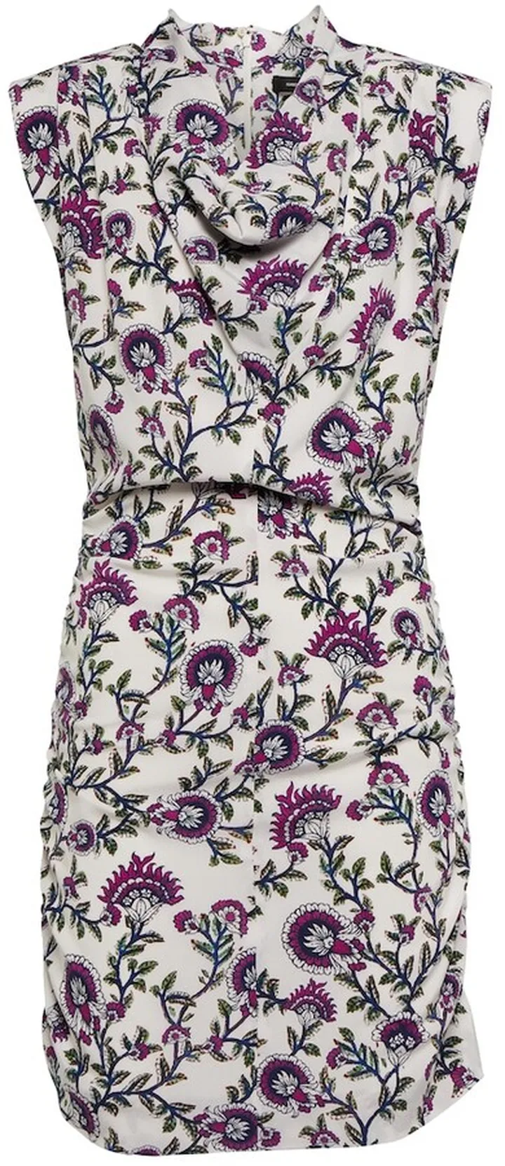 Bemaya floral silk-blend minidress