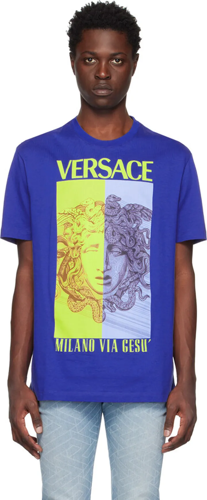 Versace Blue Medusa T-Shirt