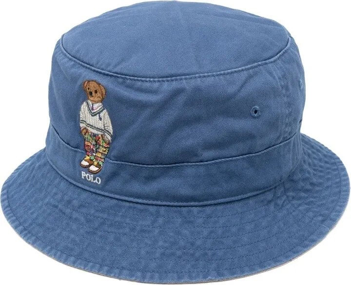 Polo Bear cotton bucket hat