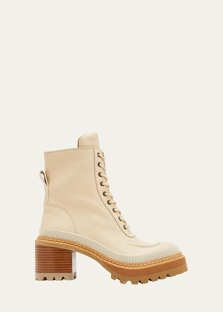 Mahalia Leather Hiker Booties