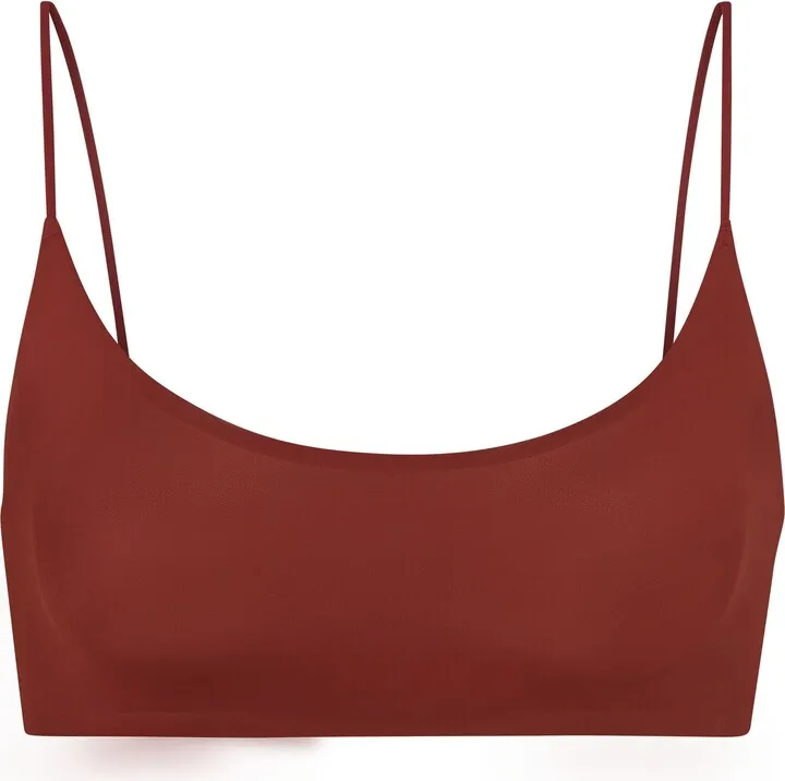 Naked Scoop Bralette | Saffron