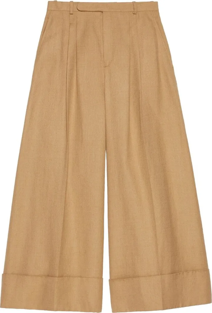 Cropped Palazzo Trousers