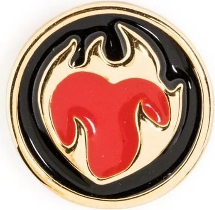 Flaming Heart POP Coin charm